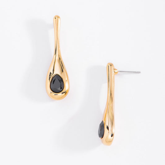 Aretes Cristal Negro