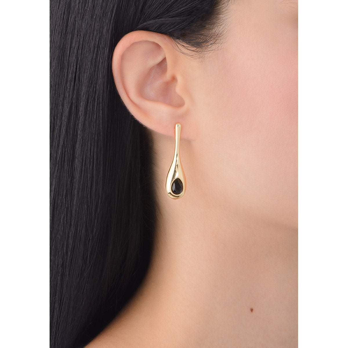 Aretes Cristal Negro