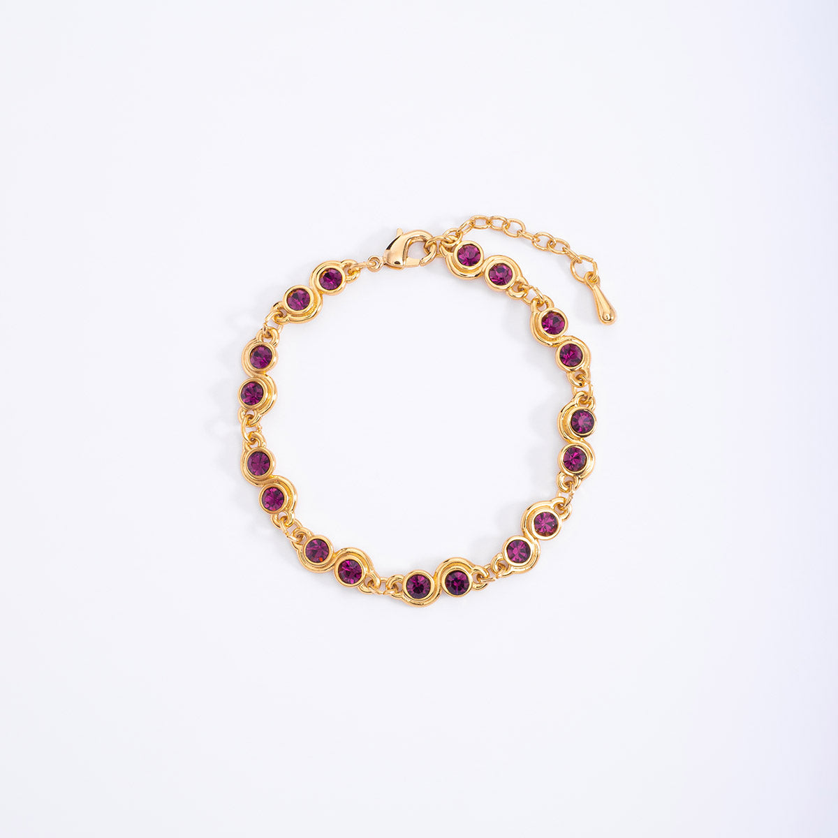 Pulsera Cristales Purpura