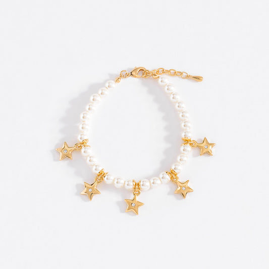 Pulsera Perlas Estrellas