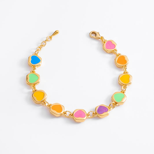 Pulsera Corazones Multicolor